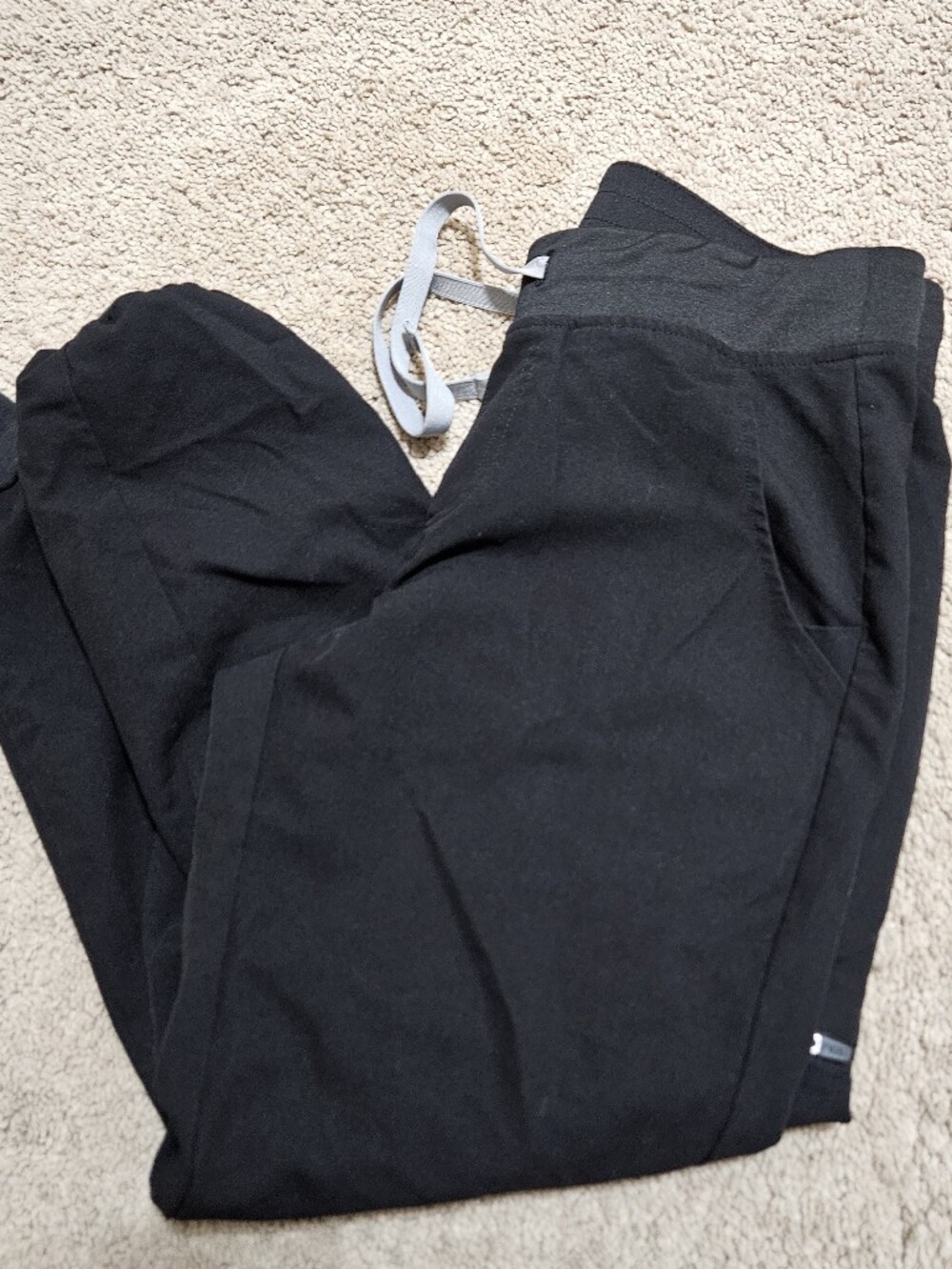 Figs Black Technical Jogger Pants